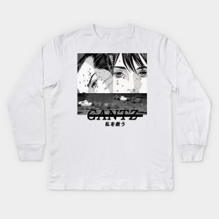 Gantz ''RESCUE'' V2 Manga Kids Long Sleeve T-Shirt